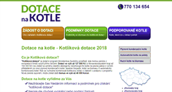 Desktop Screenshot of dotace-kotle.cz