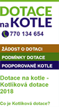 Mobile Screenshot of dotace-kotle.cz